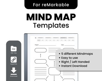 Mind Map | Remarkable Template | Instant Download | Hyperlinked PDF