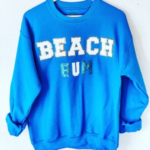 Beach Bum Chenille Patch Sweatshirt