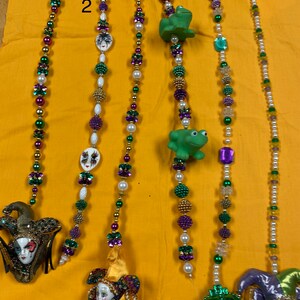 Decorative Mardi Gras hand strung beads
