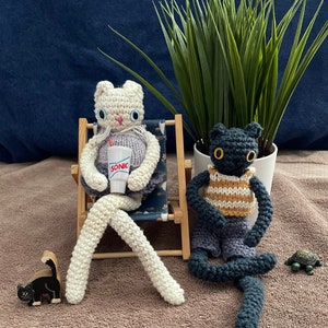 Customizable Crochet Guide: Margot the Cat (Knit sweater and skeleton instructions included.)