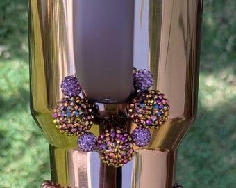 Mesa Rose Gold Stanley Accessories Handle Charm For 30 40 oz. Size Cup Blinging Crystal Rhinestone Beads Copper