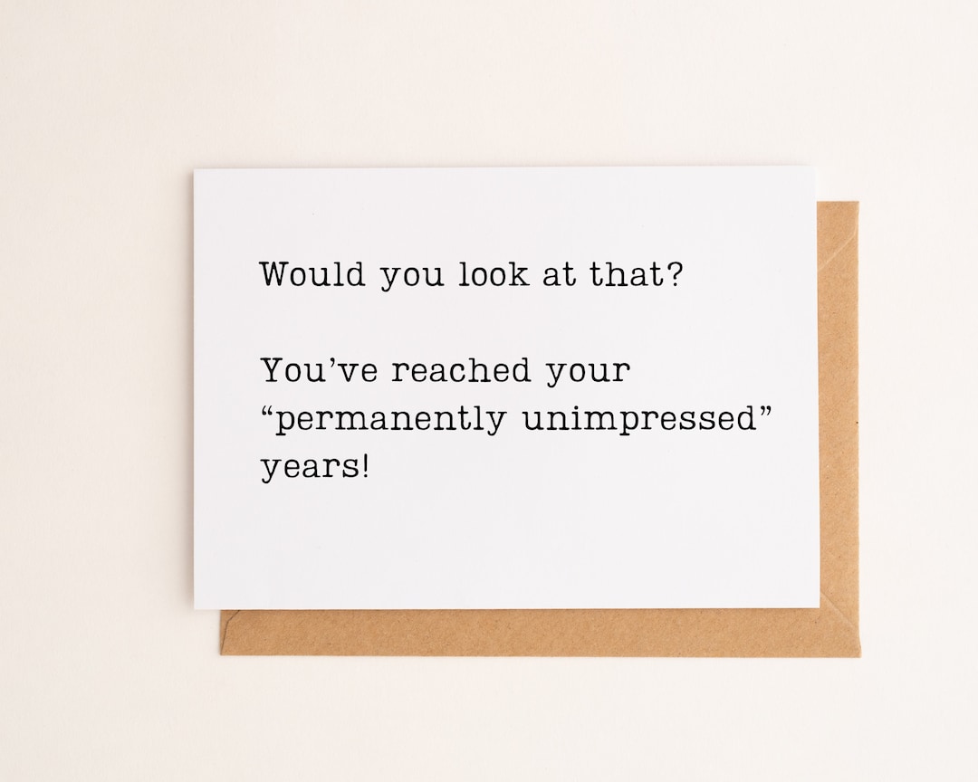 Printable Rude Birthday Card Sarcastic Birthday Greetings, 7x5 Snarky B ...