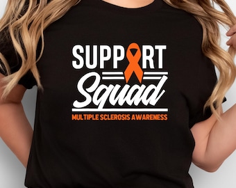 Camiseta de apoyo para la concienciación sobre la esclerosis múltiple / Camiseta de defensor del lazo naranja / Bella Canvas 3001