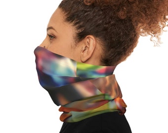 Protection anti-reconnaissance faciale pour motif de confrontation / Tour de cou de poids moyen