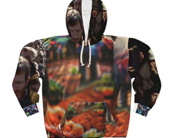 Anti Facial Recognition AI Invisibility Adversarial Pattern Unisex Hoodie