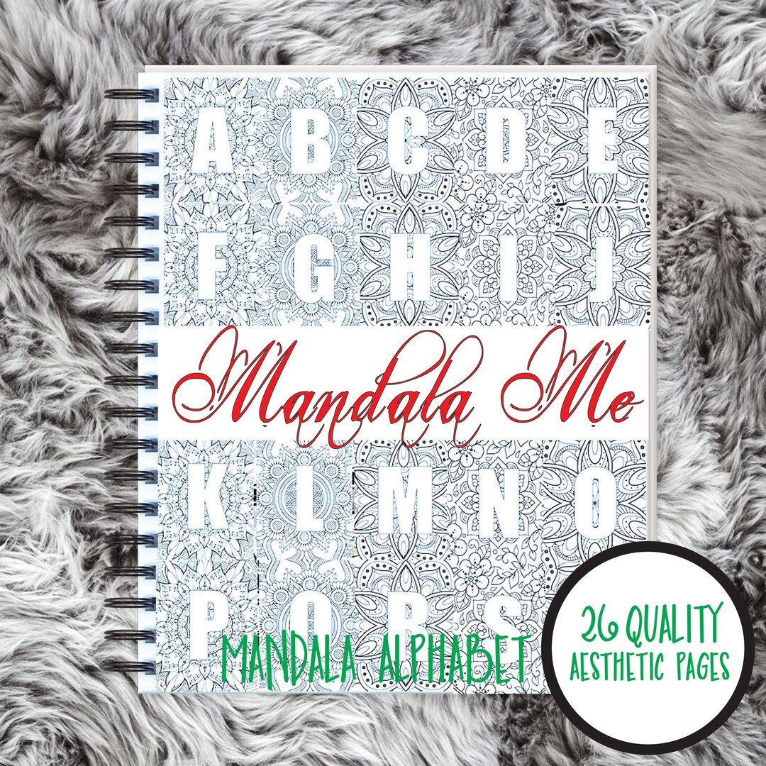 Mandala Alphabet - Coloring Pages - Etsy