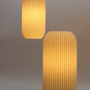Desde 49,00 euros: Lámpara CALLUNA 2en1/blanco/base color/impresión 3D/lámpara de techo/lámpara colgante/lámpara de pie/lámpara de noche/lámpara de noche/lámpara de escritorio imagen 5