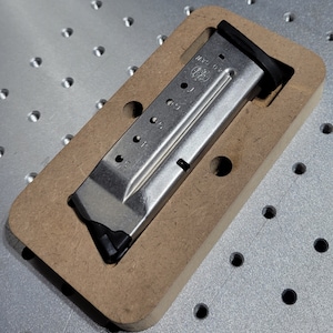 Lasergraveerarmatuur voor S&W-schild .40 of 45 magazijnen
