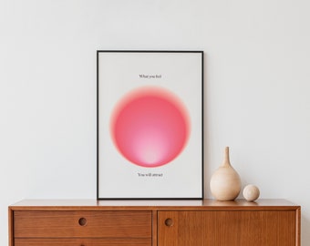 Aura Gradient Print, Retro Y2K Aesthetic (Digital Download)