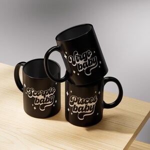 Taza de signos del zodíaco - Regalo de astrología - Taza de café y té - Taza del horóscopo - Regalo de cumpleaños con signo del zodíaco - Taza estética - Signo del zodíaco personalizado