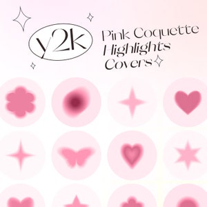 Coquette Girl Instagram Highlights, Aesthetic Girly Instagram Covers, Cute Pink Highlights Icons, Pastel Highlights, Cute Highlight Covers