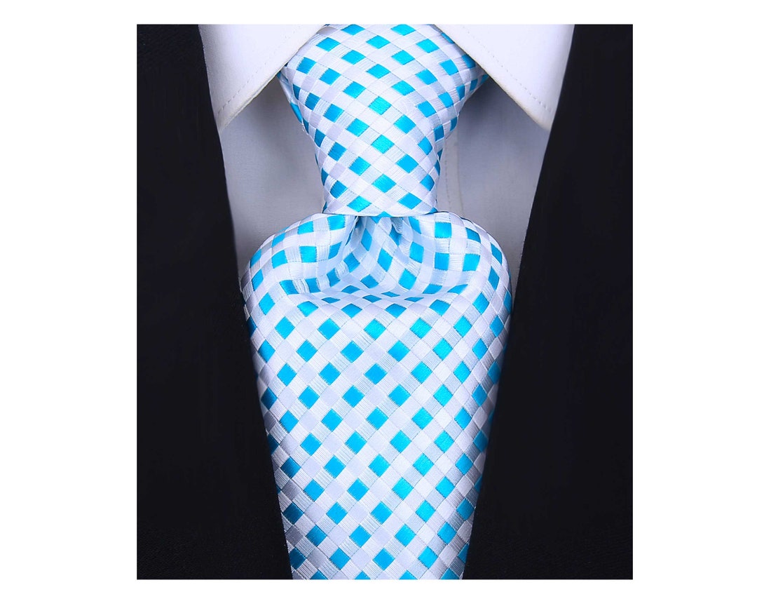 Scott Allan Classic Light Blue Tie Mens Ties Corbatas Para Hombre