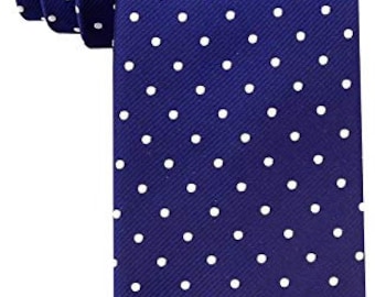 Scott Allan Classic Dot Navy Ties | Navy Blue Tie | Carbata para hombre elegantes azul marino | blue tie