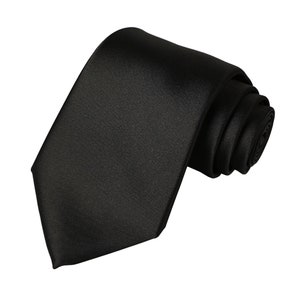 Solid Color Black Ties for Men | Classic Men&#39;s Tie Black | Corbatas Para Hombre Elegantes | black tie