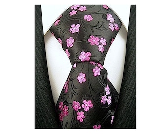 Cravatte Scott Allan Black Tie Fleur De Lis Per Uomo