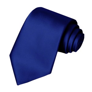 Scott Allan Solid Color Navy Blue Ties for Men | Classic Men's Tie Blue | Corbatas Para Hombre Elegantes | navy blue tie