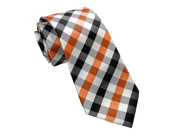 orange black ties