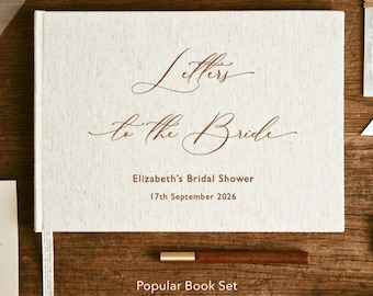 Benutzerdefinierte Briefe an die Braut Sammelalbum, Hen Do Sammelalbum, Brautdusche Album Geschenke, Hochzeit Andenken, 50 leere Seiten mit 100 Seiten