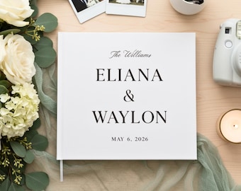 Custom Wedding Guest Book, Polaroid Photo Album, Engagement and Anniversary Scrapbook, Wedding Keepsake, Wedding Reception Book