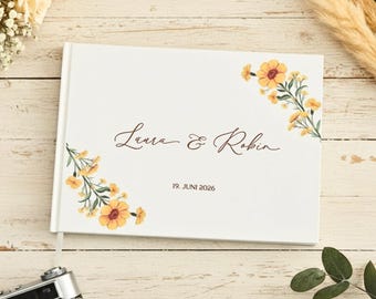 Custom Wedding Guest Book, Custom Reception Guestbook, Engagement and Anniversary Scrapbook, Wedding Keepsake, Wedding Reception Book