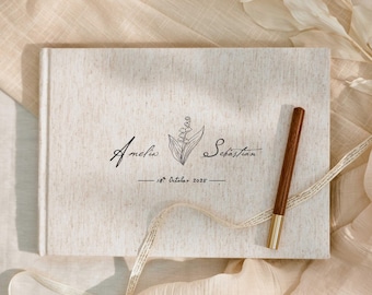 Custom Wedding Guest Book, Linen Polaroid Photo Album, Engagement and Anniversary Scrapbook, Wedding Keepsake, Wedding Reception Book