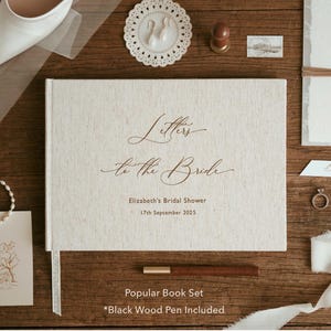 Custom Letters to the Bride Scrapbook, Hen Do Scrapbook, Bridal Shower Album Gifts, Wedding Keepsake, 50 blank pages with 100 sides
