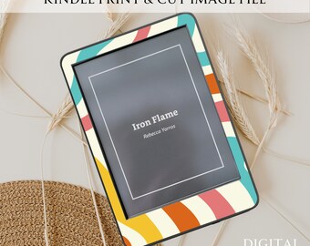 Kindle Skin PNG Print and Cut File | 2022 BASIC Kindle 6" | Instant Download | Digital Template for vinyl cutting machine | non-Paperwhite