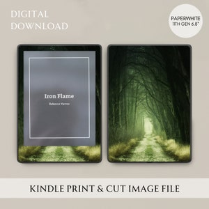 Into the Gloaming Kindle Skin PNG Print and Cut File | Paperwhite Gen 11 6.8” | Instant Download | Digital Template for Cricut