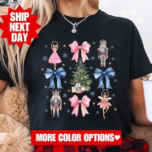 Comfort Colors® Nutcracker Coquette Sweatshirt, Nutcracker Shirt, Lets Get Crackin Shirt, Retro Nutcracker Shirt, Christmas Nutcracker Shirt