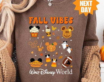 Retro Disney World Fall Vibes Shirt, Disney World Halloween Shirt