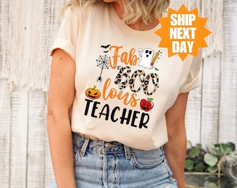 Halloween Teacher Shirt, Fabulous Teacher Shirt, Trick Or Teach Shirt, Funny Halloween Shirt,Halloween Teacher Gift, Fall Teacher Sweatshirt
