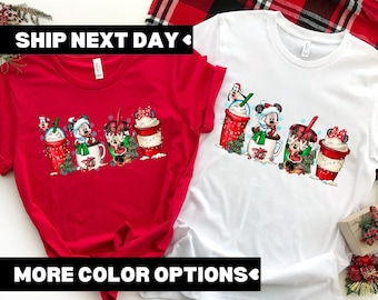 Disney Christmas Coffee Shirt, Christmas Coffee Shirt, Disney Christmas Family Matching Shirt, Disney Very Merry Christmas Party Shirt