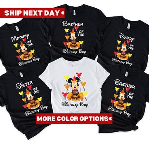 Mickey Birthday Family Shirt, Birthday Matching Family Shirt, Birthday Disney Family Shirt, Birthday Boy Family Shirt, Mickey Birthday Shirt