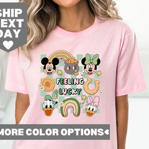 Disney St Patricks Day Shirt, Disney Lucky Shirt, Mickey And Friends St Paddys Shirt, Mickey St Patrick&#39;s Day Shirt, Kids St Patricks Day