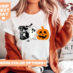 Halloween Boo Shirt, Halloween Ghost Shirt, Halloween Pumpkin Shirt, Spider Halloween Shirt, Kids Halloween Shirt, Toddler Halloween Shirt