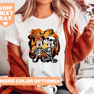 Disney Halloween Skeleton Shirt, Disney Halloween Matching Shirt, Halloween Mickey Minnie Shirt, Disney Matching Shirt, Disney Family Shirt