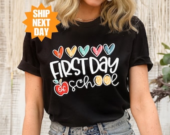 Happy First Day of School Shirt, Back to School Shirt, Teacher Shirt, Teacher Life Shirt, First Day of School Shirt, Teacher Appreciation