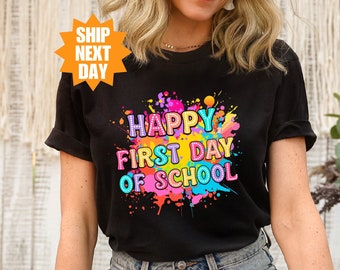 Happy First Day of School Shirt, Back to School Shirt, Teacher Shirt, Teacher Life Shirt, First Day of School Shirt, Teacher Appreciation