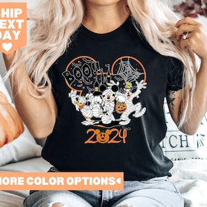 Disney Halloween 2024 Shirt, Disney Halloween Matching Shirt, Disney Family Shirt, Mickey Minnie and Friends Shirt, Disney Halloween Shirt