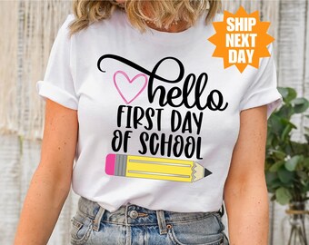 Happy First Day of School Shirt, Back to School Shirt, Teacher Shirt, Teacher Life Shirt, First Day of School Shirt, Teacher Appreciation