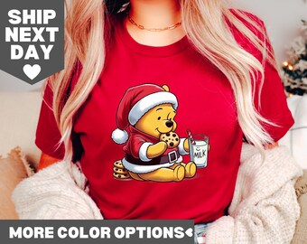 Winnie The Pooh Christmas Tree Shirt, Disney Christmas Shirt, Winnie The Pooh Holiday Shirt, The Pooh Christmas Lights Sweatshirt,Pooh Shirt