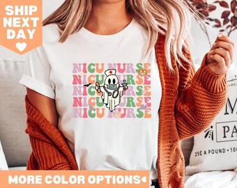 Nicu Krankenschwester Shirt, Krankenschwester Halloween Shirt, Krankenschwester Herbst Shirt, Thanksgiving Krankenschwester Shirt, Geschenk für Krankenschwester, Kürbis Krankenschwester Shirt, Krankenschwester Shirt