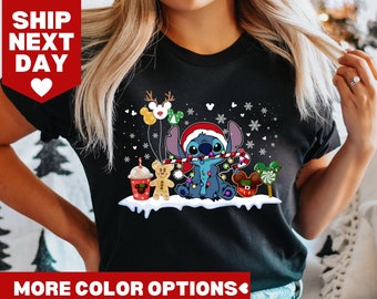 Stitch Christmas Shirt, Disney Christmas Shirt, Stitch Shirt, Disney Shirt, Christmas Shirt, Disney Matching Shirts, Christmas Mickey Shirts