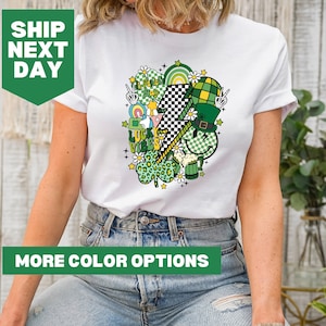Retro St. Patricks Day Shirt, Shamrock Shirt, Lucky Shirt, St Patty&#39;s Shirt, Irish Day Shirt, St Patrick&#39;s Day Gift, St Patrick&#39;s Day Shirt