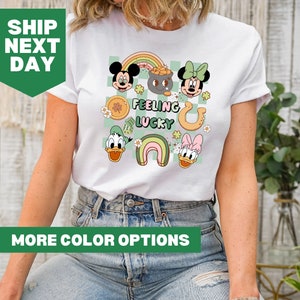 Disney St Patricks Day Shirt, Disney Lucky Shirt, Mickey And Friends St Paddys Shirt, Mickey St Patrick&#39;s Day Shirt, Kids St Patricks Day