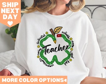 Shirt voor leraar St. Patrick's Day, shirt Lucky Teacher, St Paddy's Day cadeau voor leraar, sweatshirt voor leraar, shirt voor leraar, shirt voor leraar, cadeau voor leraar