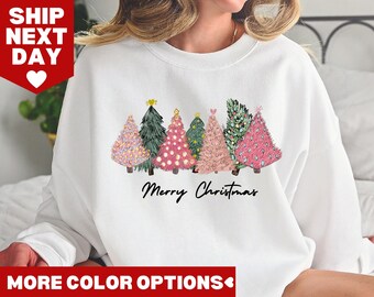 Christmas Tree Shirt, Christmas Tree Sweatshirt, Cute Christmas Shirt, Christmas Shirts for Women, Merry Christmas Tee, Christmas Family Tee