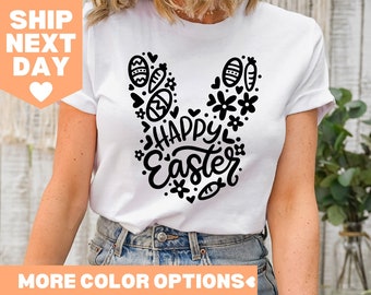 Camiseta de feliz Pascua, camiseta de conejitos de feliz Pascua, camiseta de conejito, camiseta de conejito de Pascua, camiseta linda de Pascua, camiseta familiar de Pascua, camiseta a juego de Pascua