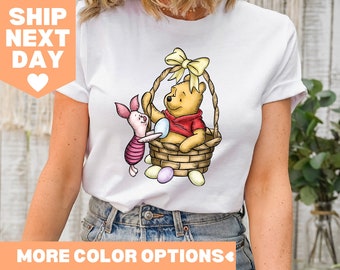 Winnie The Pooh Easter, Disney Easter Shirt, Pooh Easter Shirt, Pooh And Friends Shirt, Pooh Bear Shirt, Disney Family Easter Matching Shirt