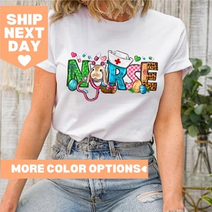 Easter Nurse Shirt, Easter Gift For Nurse, Easter Bunny Nurse Shirt, Nurse Shirt, Funny Easter Shirt, Easter Shirt, Nursing School Shirt
